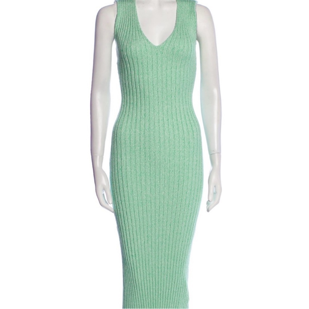 Ronny kobo green knit dress